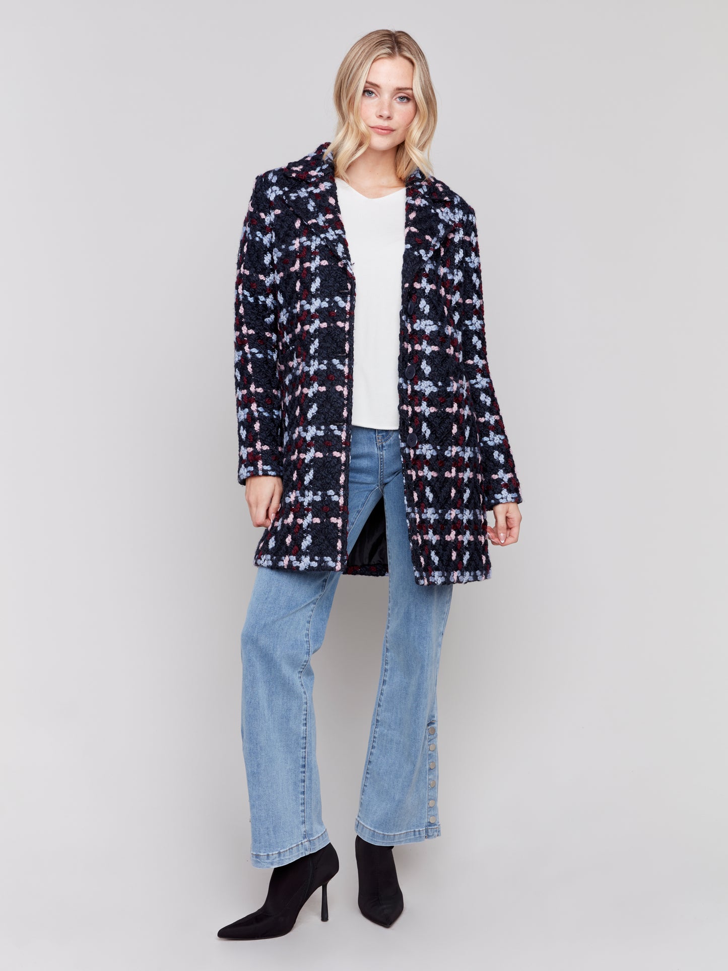 CB Plaid Boucle Coat