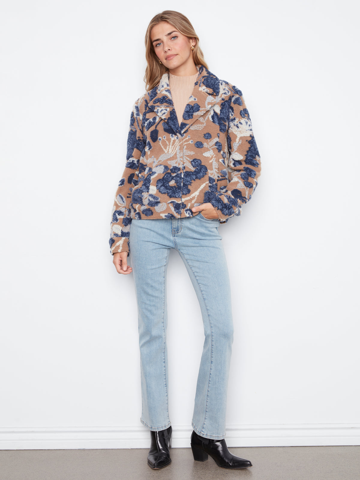 CB Sherpa Flocked Short Coat