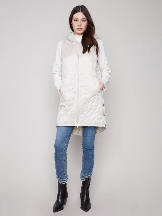 CB Pearlized Long Vest
