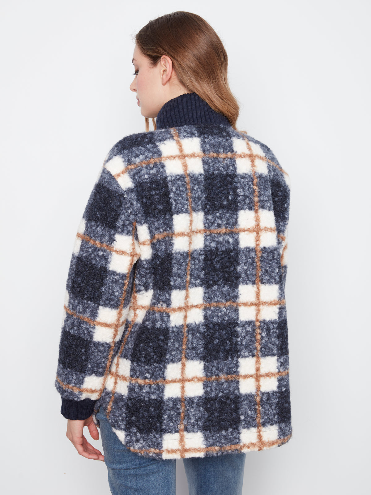 CB Boucle Jacket W/Rounded Hem