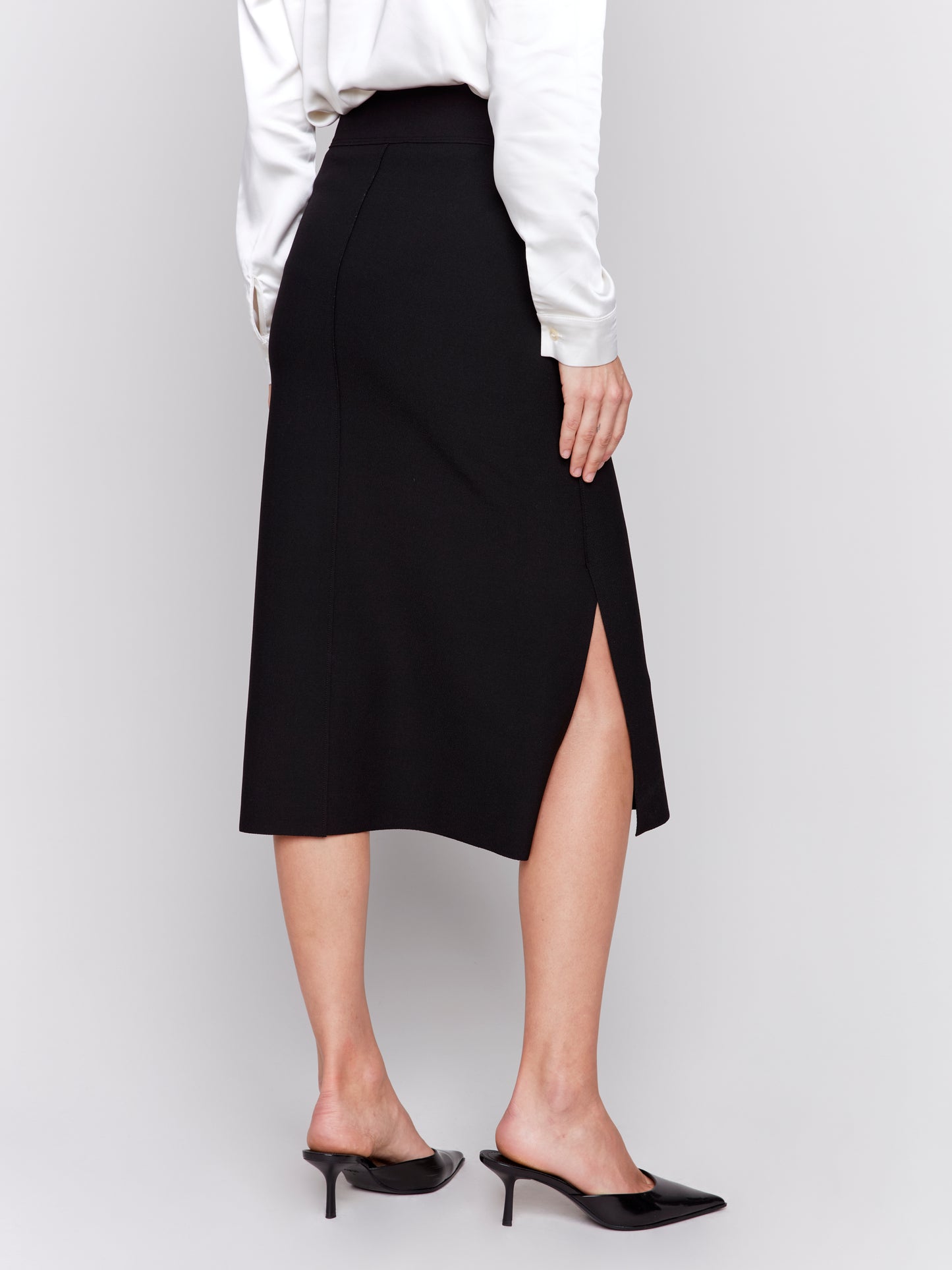 CB Crepe Skirt W/Front Patch Pocket