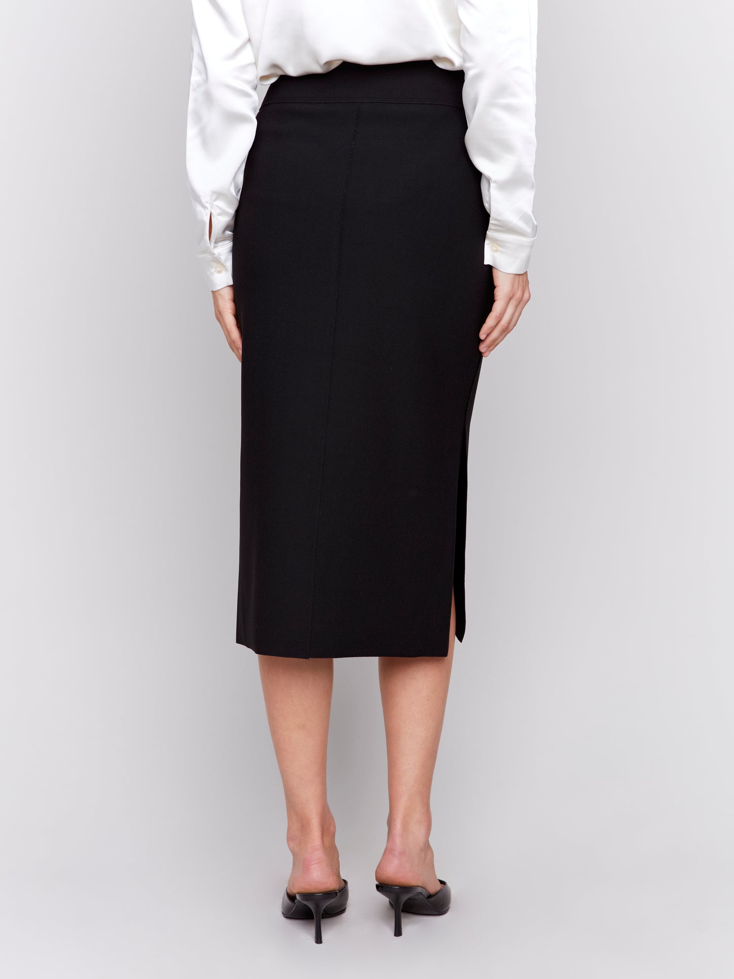 CB Crepe Skirt W/Front Patch Pocket