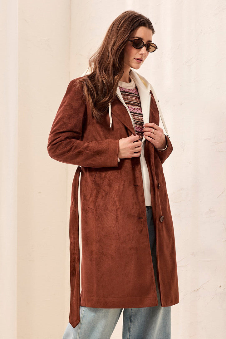 TB Trench Coat W/Removable Hood