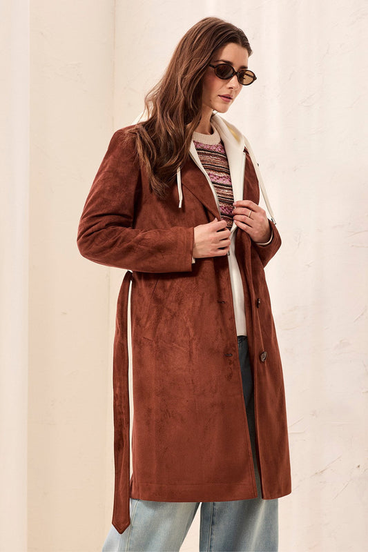 TB Trench Coat W/Removable Hood