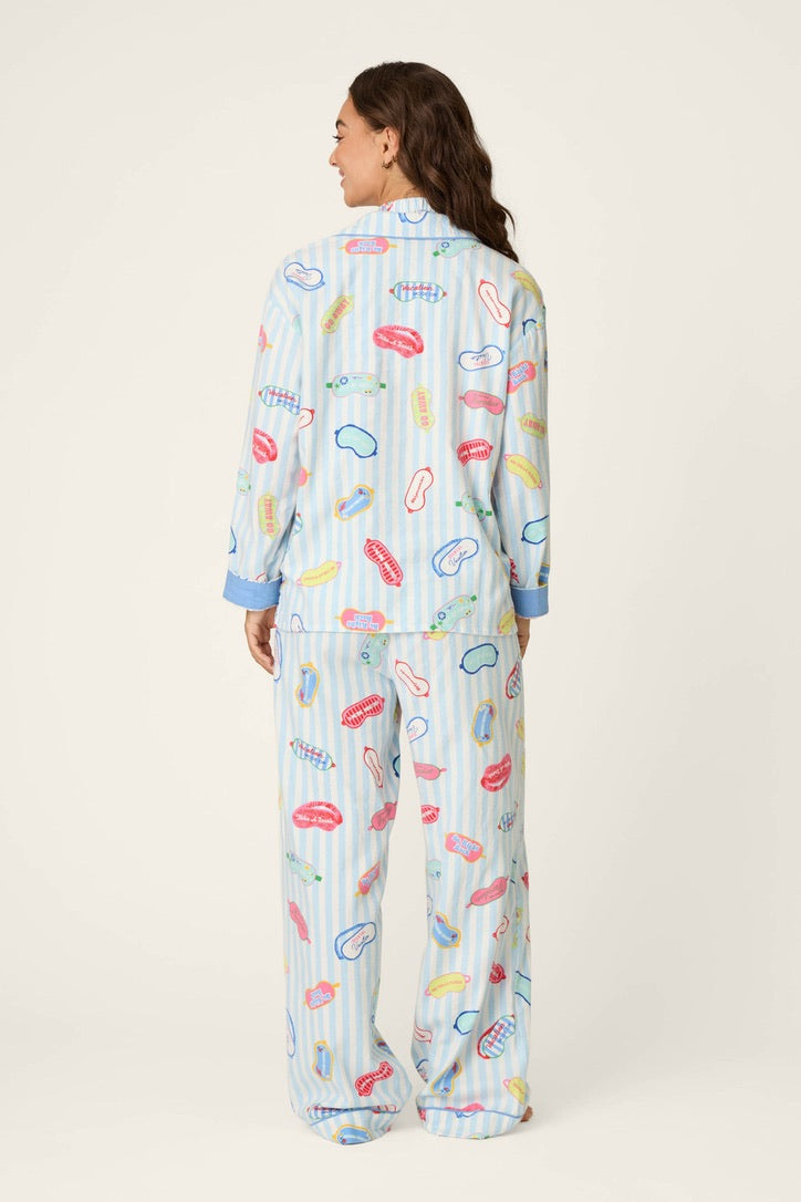 PJS Flannel PJ's W/Headband