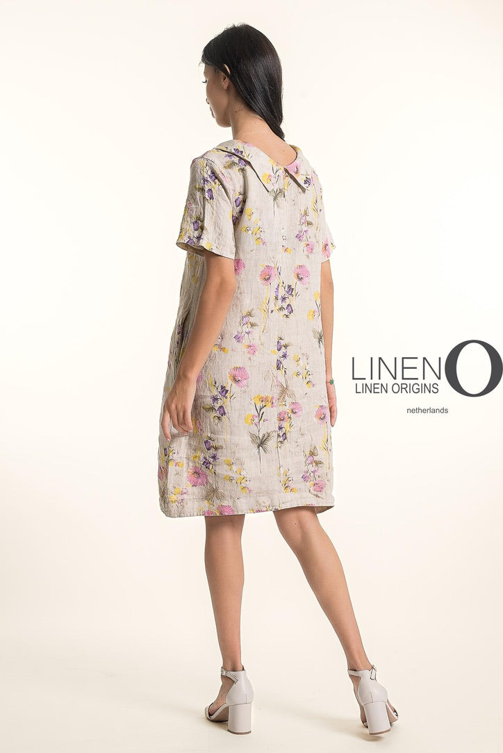 LO Print Dress W/Sleeves