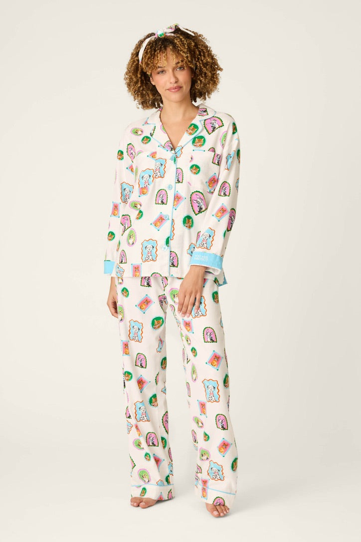 PJS Flannel PJ's W/Headband