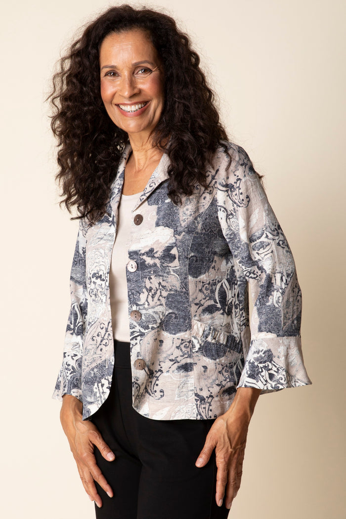 HC Shirred Shirt Jacket