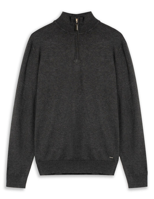 LS Mockneck 1/4 Zip Sweater