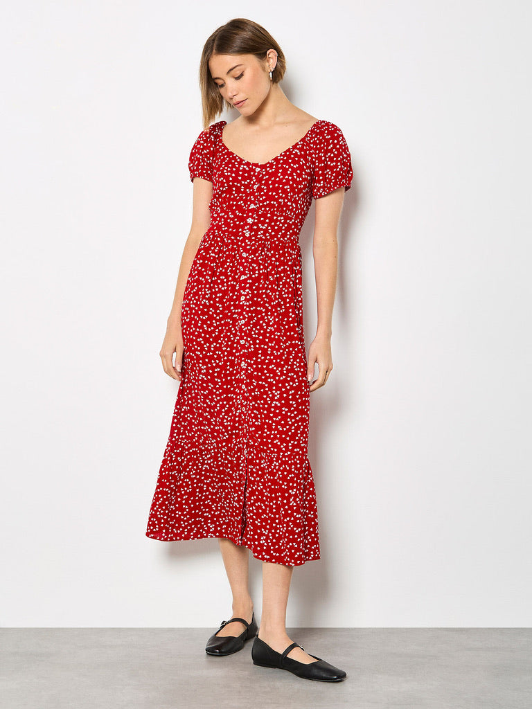 AP Mini Heart Midi Dress