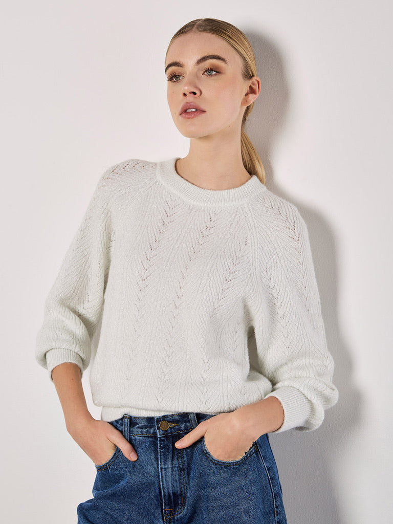 AP Pointelle Lurex Sweater