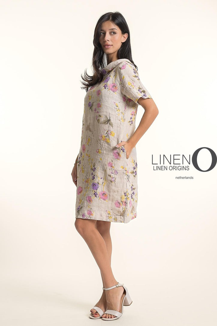 LO Print Dress W/Sleeves