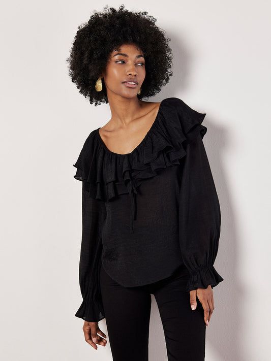 AP Ruffle Collar Blouse