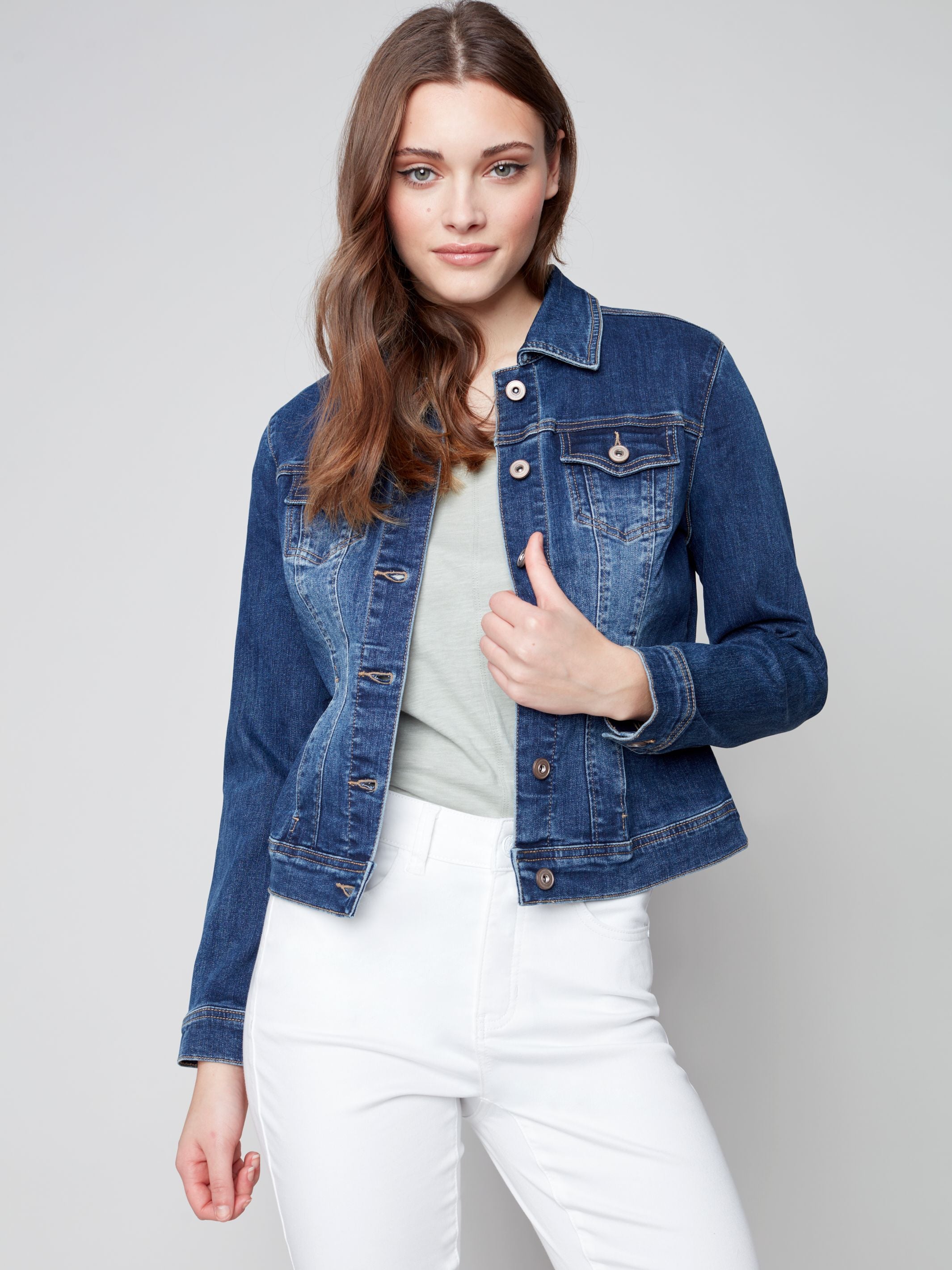 Stretchy hotsell denim jacket